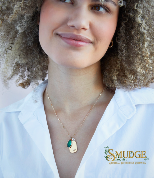 Foxy May Birthstone Necklace - Emerald