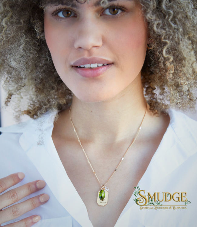 Foxy August Birthstone Necklace - Peridot