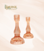 Amour Peach Taper Holder