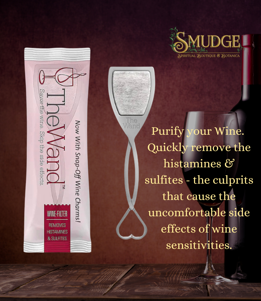 No More Wine Headaches The Wand Single Use Smudge Metaphysical