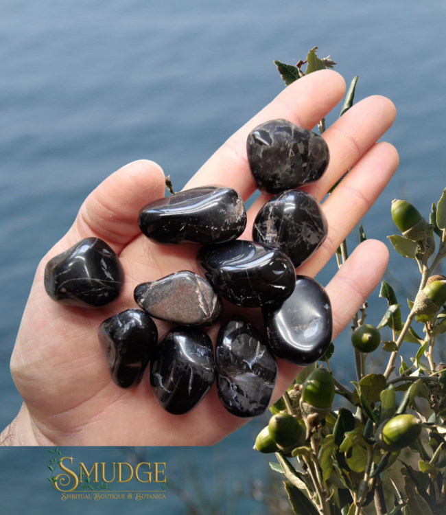 natural Black Onyx tumbled