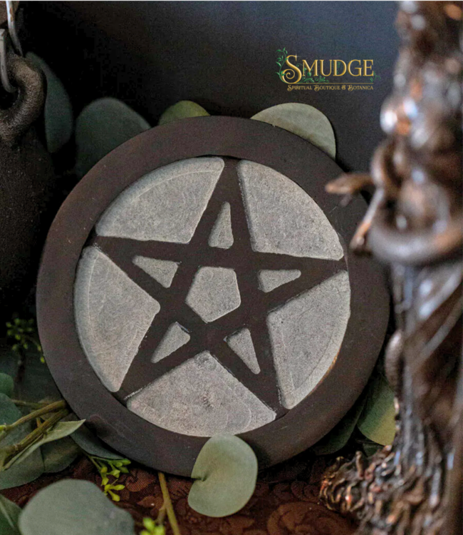 Pentagram Soapstone Altar Tile