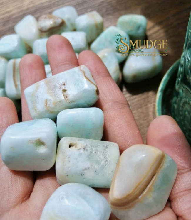 SM Gems Caribbean Blue Calcite - large