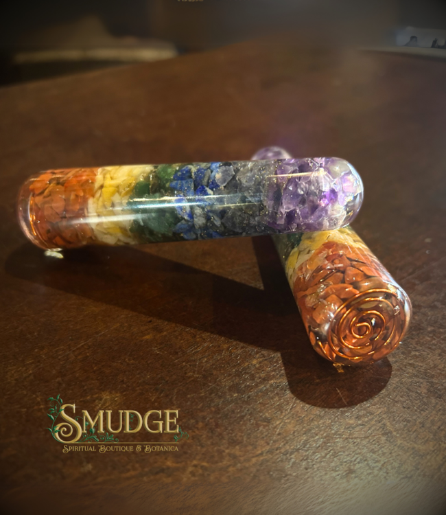 SM Gems Teardrop Chakra Orgonite Wand