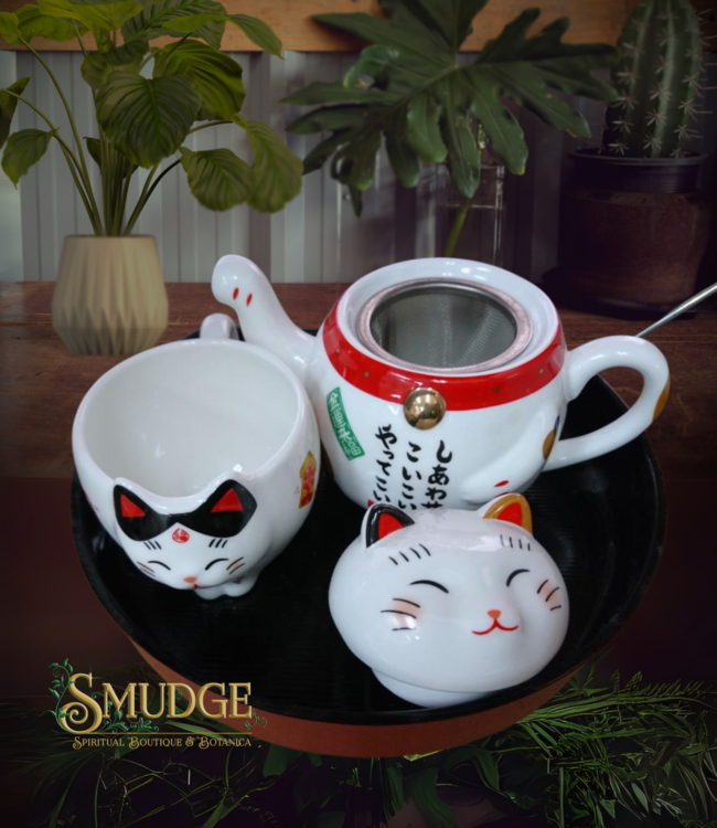 Bindu Lucky Cat Meneki Neko Prosperity Tea Set
