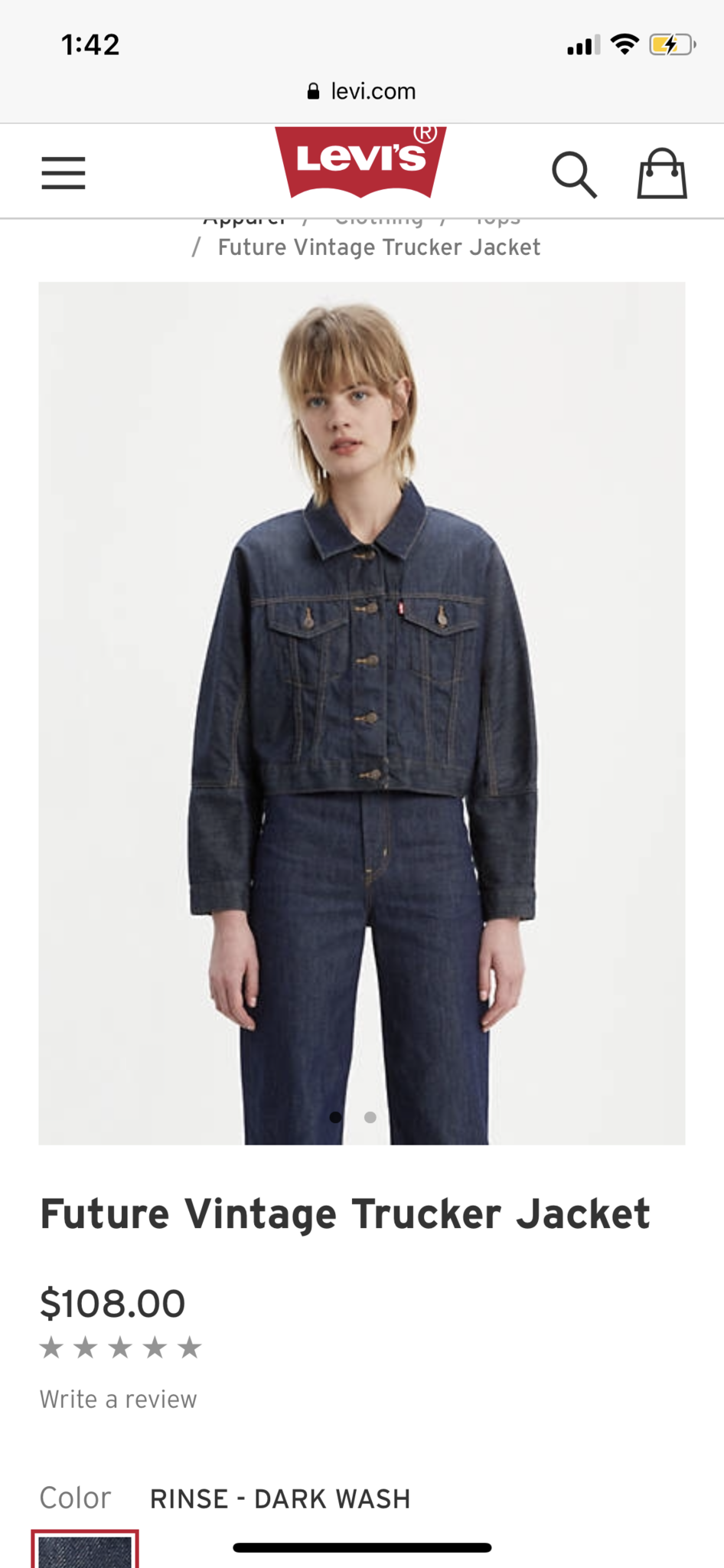 levis future vintage trucker