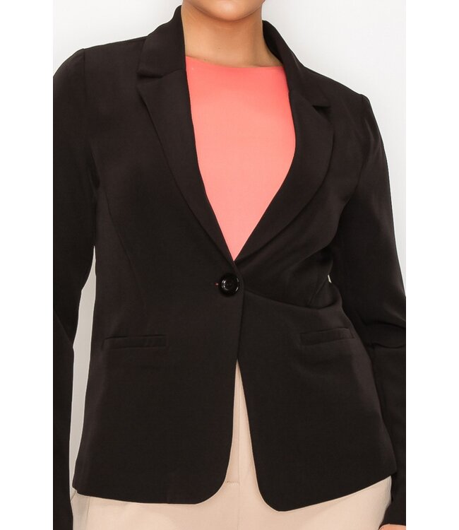 SHOPIRISBASIC COLLARED JACKET (HMJ21090)