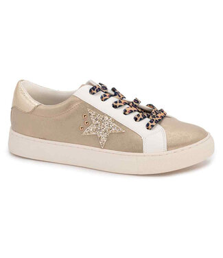 GOLD SNEAKERS WITH STAR