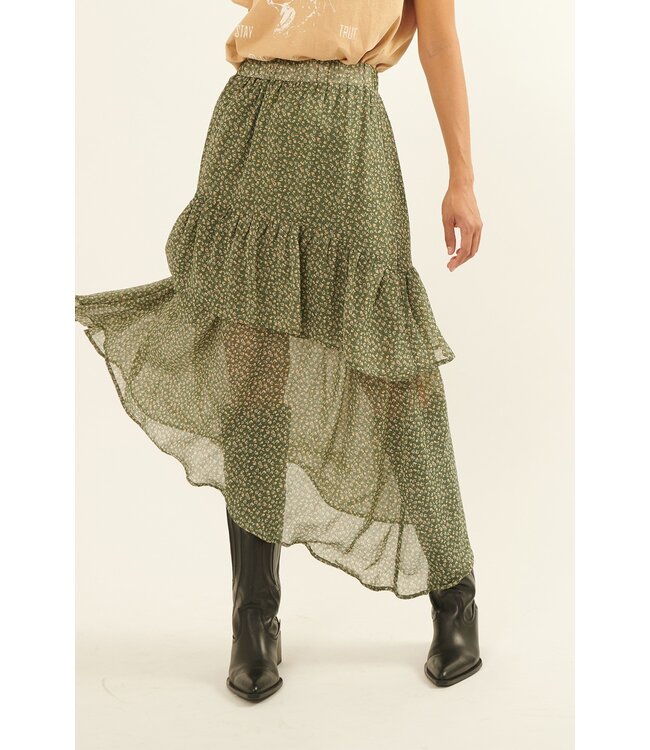 PAISLEY PRINT SKIRT(JSB10604C