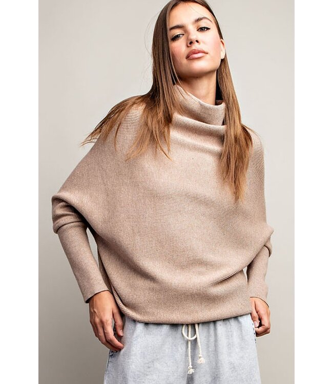 EE:SOME TURTLE NECK LOOSE FIT SWEATER (SK9227)