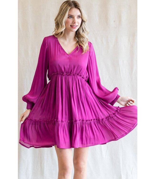 JODIFIL MAGENTA DRESS (B9319