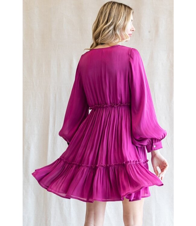 JODIFIL MAGENTA DRESS (B9319