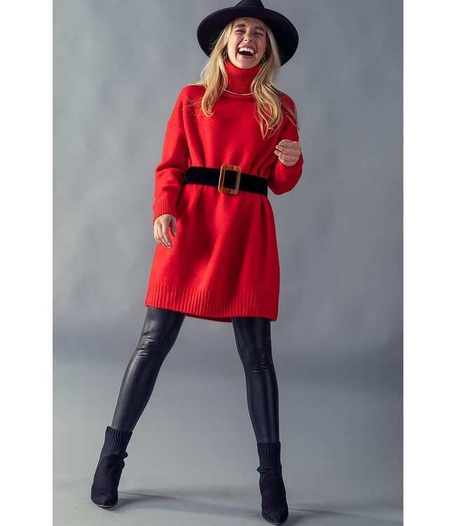 LOOSE FIT  SWEATER DRESS