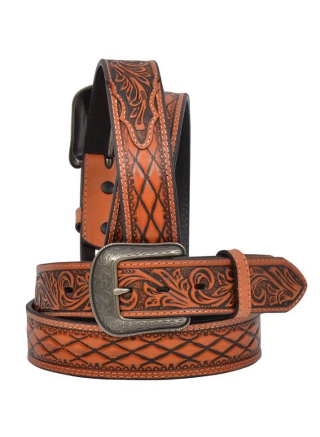 Natural Men's Western Fashion Belt 1263 Diamond Royal Tack