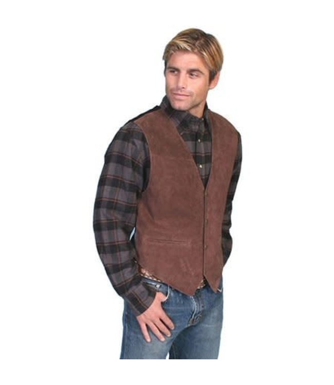 Scully Satin Back Suede Vest