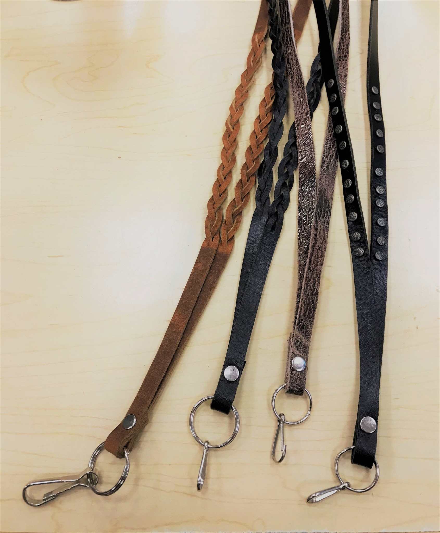 Leather Lanyard Assorted Diamond Royal Tack