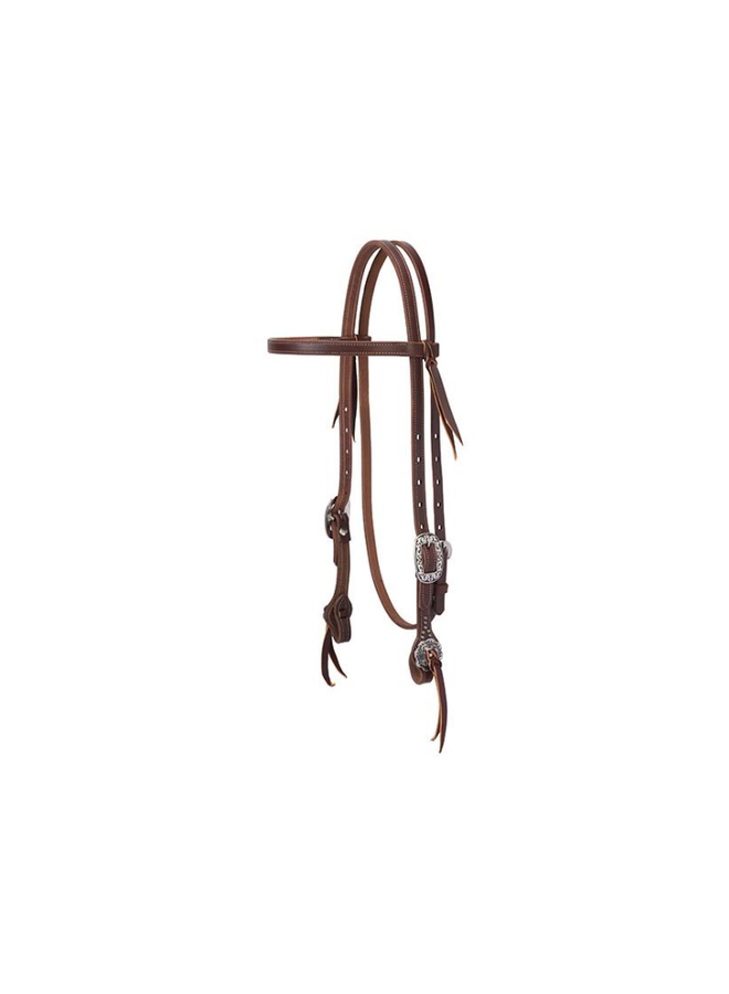 Weaver Working Tack Floral Hardware Headstall Diamond Royal Tack