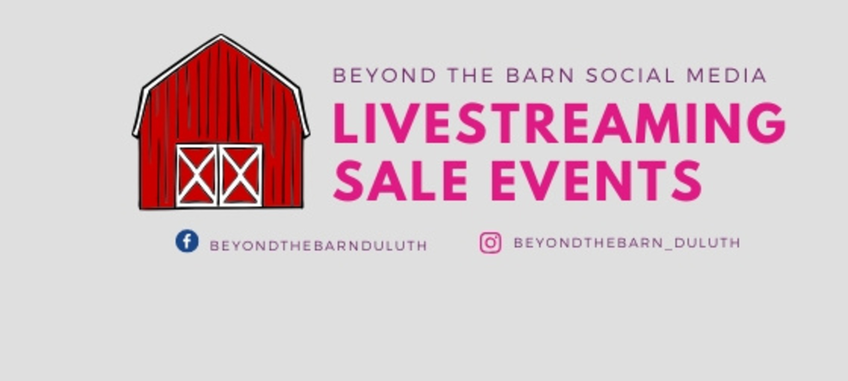 Social Media Sales and other virtual events from Beyond the Barn