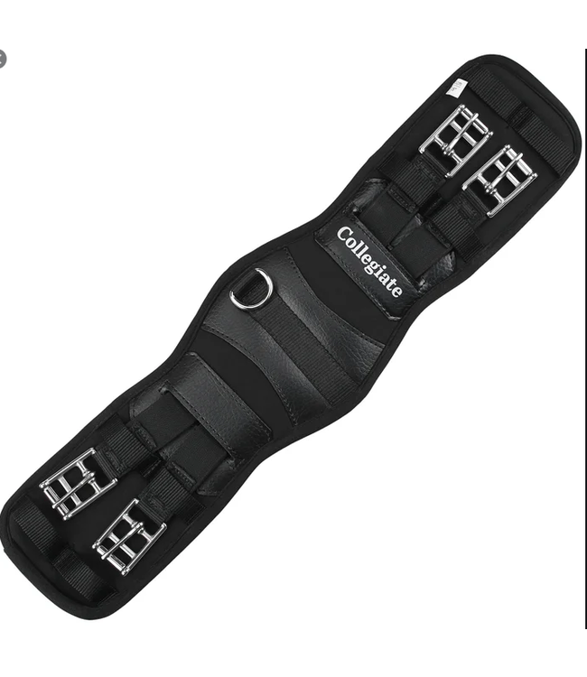 Collegiate Memory Foam Dressage Girth Black Beyond the Barn