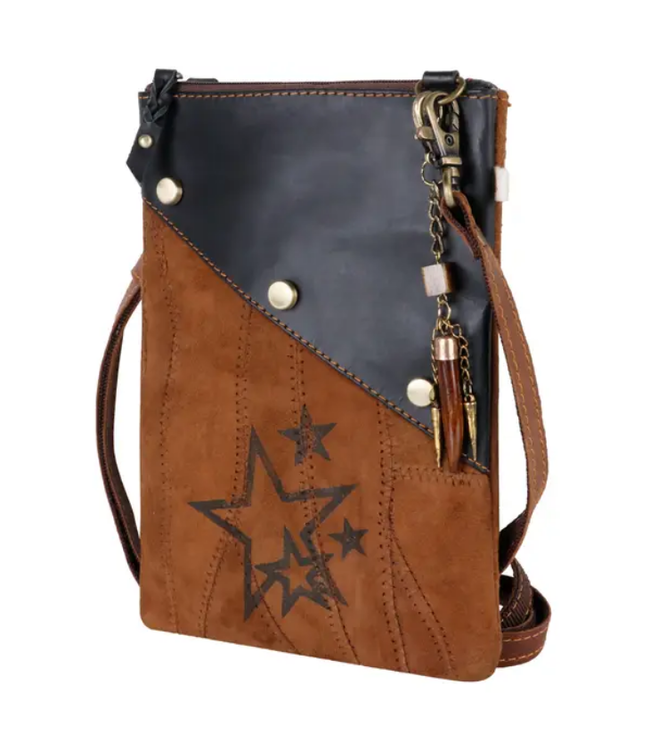 Vaan & Co Caleb Upcycled Leather Crossbody