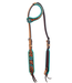 Rafter T Ranch Co. One Ear Headstall with Painted Cactus & Turpuoise Whipstitch