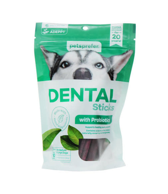 Pets Prefer Dental Sticks with Probiotics for Dogs