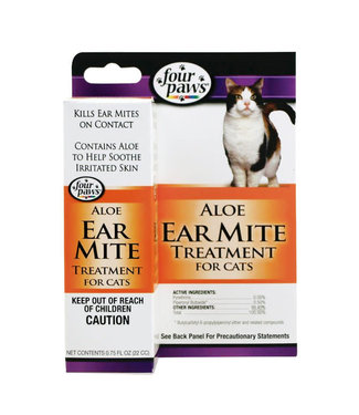 Four Paws Aloe Ear Mite Treatment for Cats