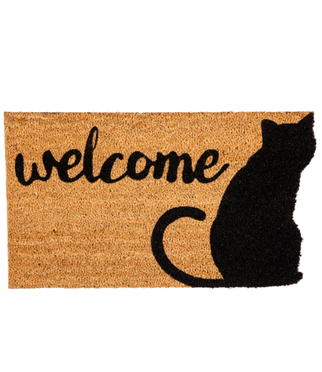 Evergreen Enterprises Cat Welcome Shaped Coir Mat