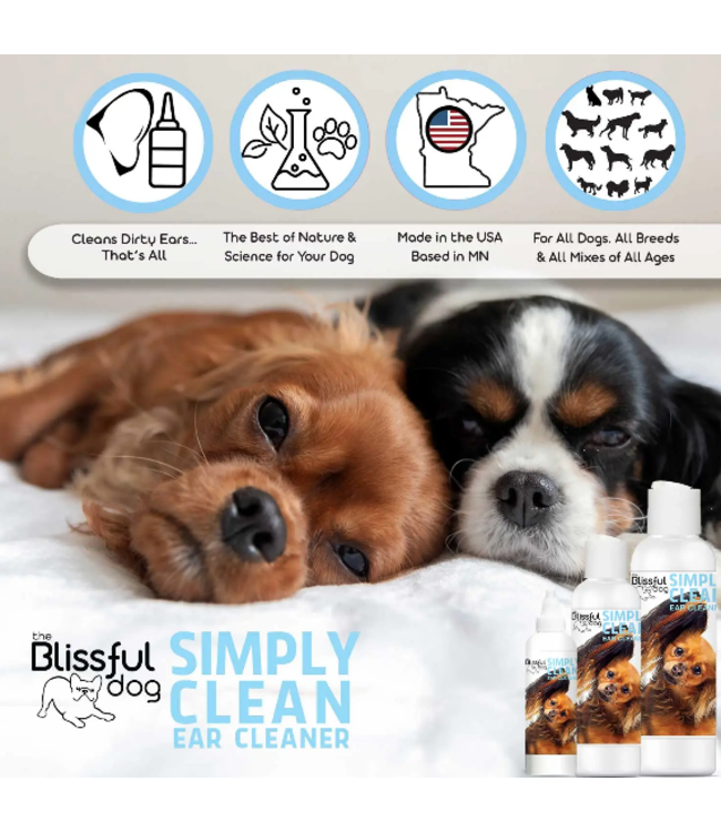 The Blissful Dog Simply Clean Ear Cleaner for Dogs 4oz
