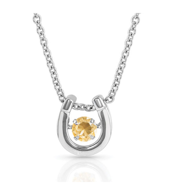 Montana Silversmith Dancing Birthstone Horseshoe Necklace