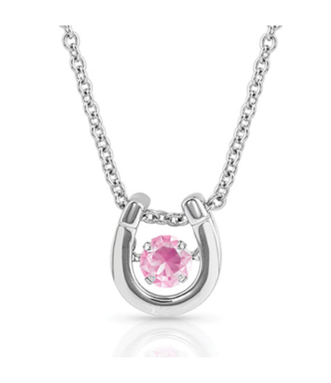 Montana Silversmith Dancing Birthstone Horseshoe Necklace