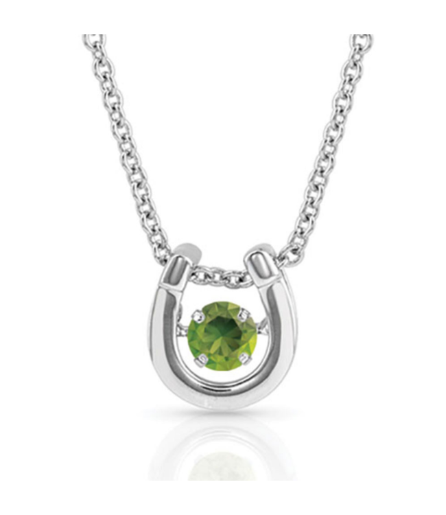 Montana Silversmith Dancing Birthstone Horseshoe Necklace