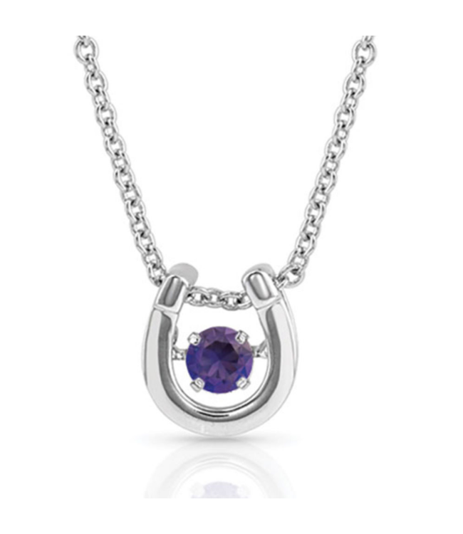 Montana Silversmith Dancing Birthstone Horseshoe Necklace