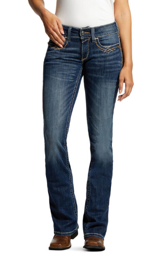 Women's REAL MR Bootcut - Entwined Festival Blue - Beyond the Barn