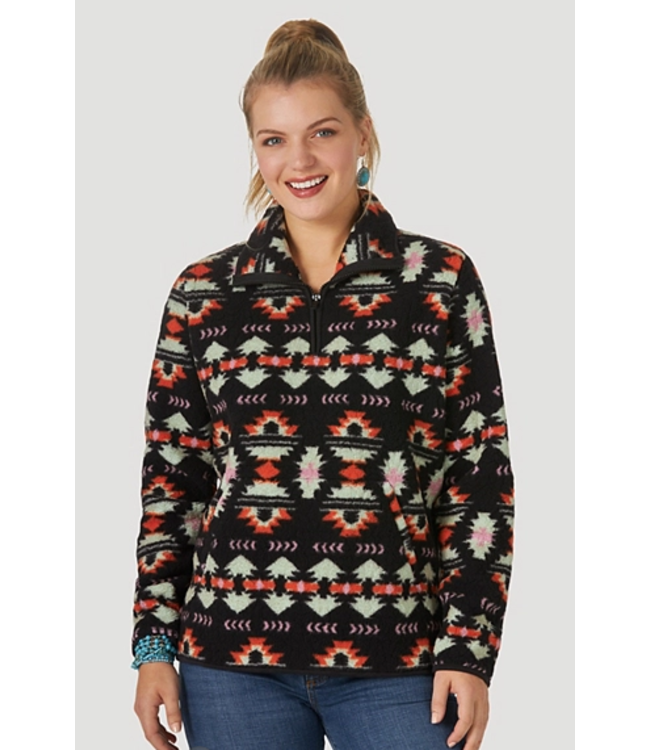 Retro® Long Sleeve Southwestern Print Quarter-Zip Sherpa Pullover - Beyond  the Barn