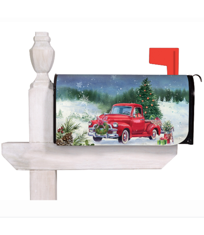 Evergreen Enterprises Christmas Farm Pickup Mailbox Cover Beyond the Barn