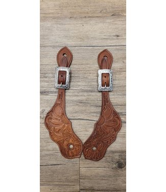 Beyond the Barn Hand Tooled Spur Straps BTB