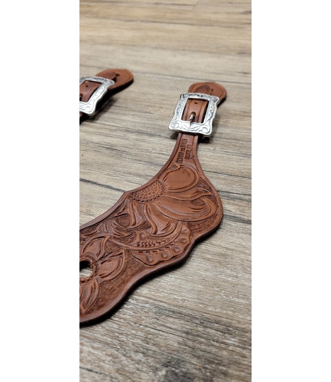 Beyond the Barn Hand Tooled Spur Straps BTB
