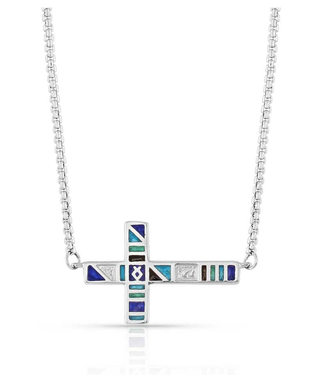 Montana Silversmith American Legends Color Cross Necklace