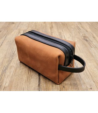 Beyond the Barn Leather Shave Kit Toiletry Bag