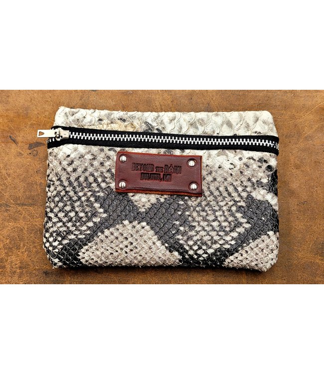 Beyond the Barn Leather Zippered Pouch BTB