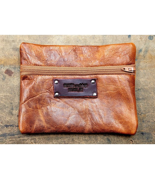 Beyond the Barn Leather Zippered Pouch BTB