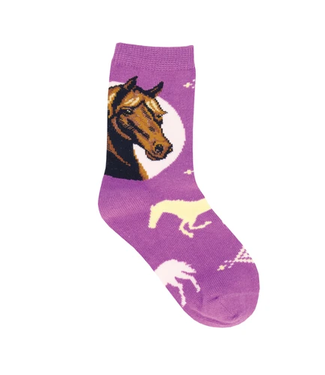 Sock Smith Kids Prancing Pony Socks Purple
