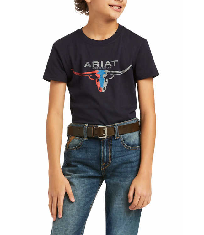 Ariat Boy's Ariat Bred In the USA SS T-Shirt
