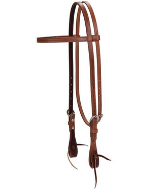 Weaver Synergy Latigo Lined Performance Browband Headstall