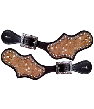 Showman Showman Ladies Cowhide Spur Straps