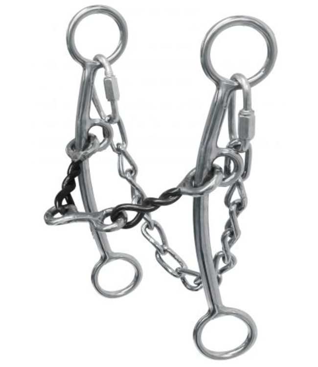 Showman Sweet Iron Twisted Mouth Dogbone Snaffle 5"