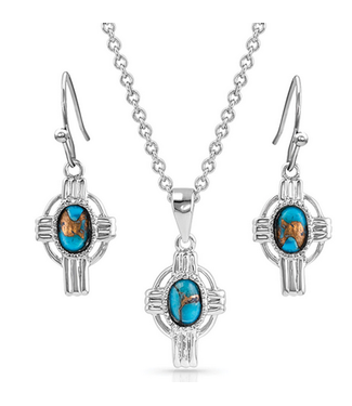 Montana Silversmith Easter Cross Turquoise Jewelry Set
