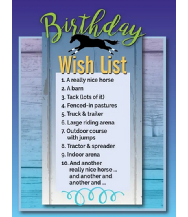 Horse Hollow Press HH Birthday Card