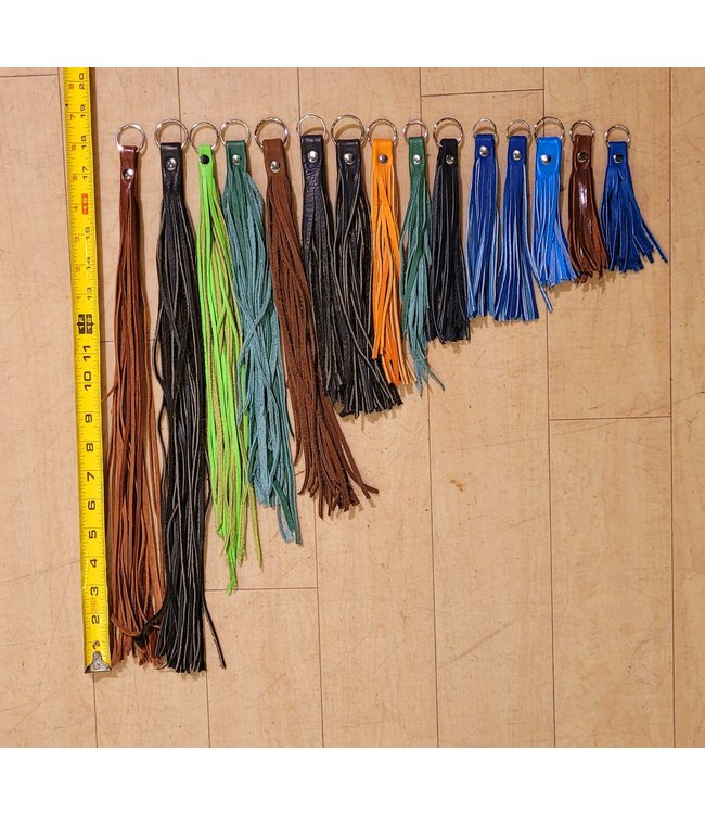 Beyond the Barn Leather Tassel Keychain BTB